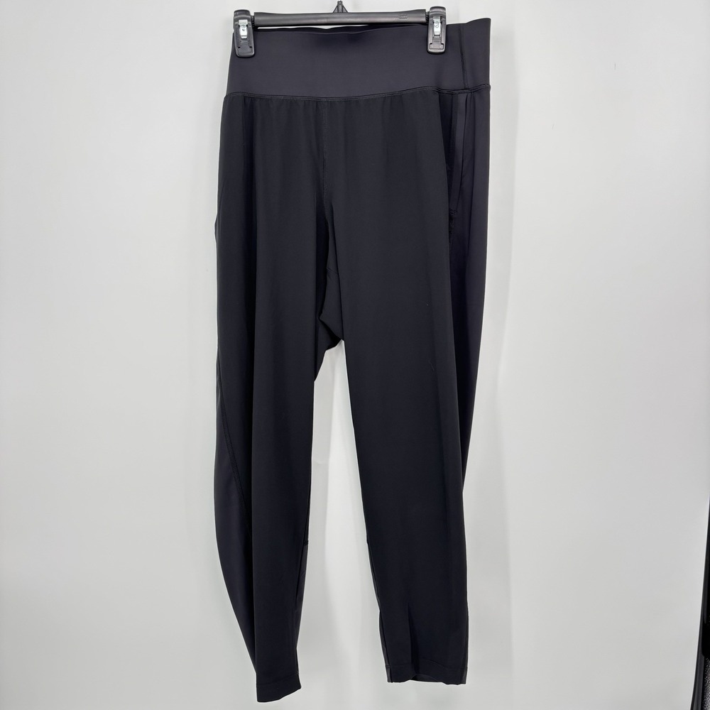 Athleta Run With It Pant Black Pull On Athletic Women's Size 1X Athletic Stretch